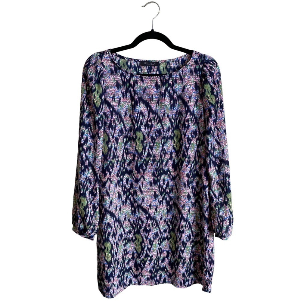 Honey Punch Colorful Long Sleeve Tunic Dress